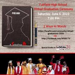 Virtual graduation announcement. Details are in the text above. 